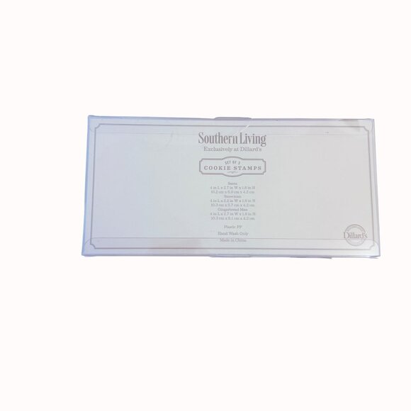 Southern Living Christmas Cookie Stamps Set of 3 Cutters Santa Snowman Gingerbre - Picture 2 of 8